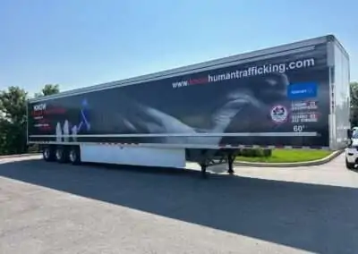 Food distribution truck wrap